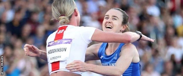Keely Hodgkinson and Laura Muir