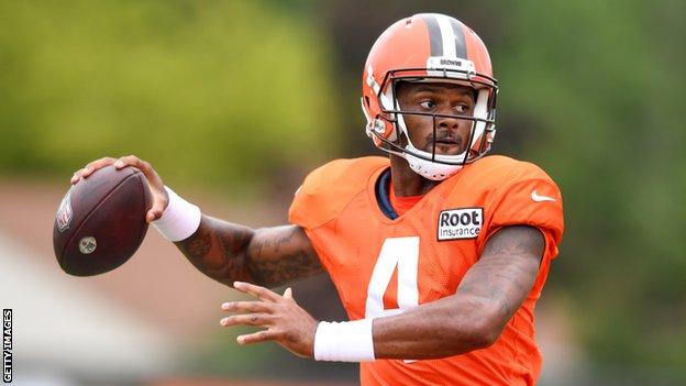 Deshaun Watson of the Cleveland Browns