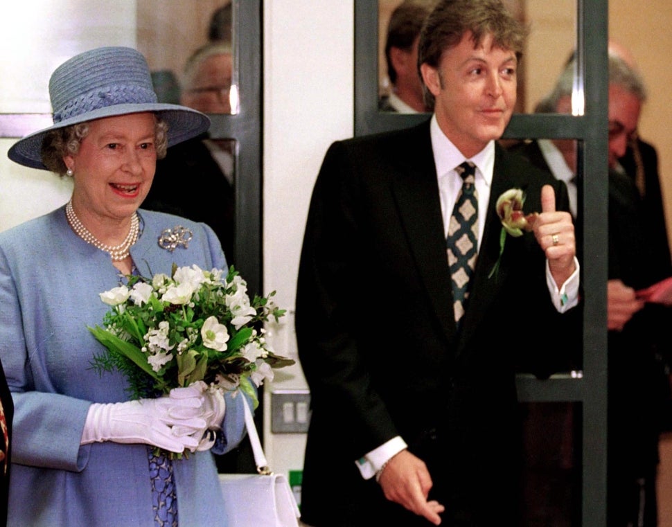 Queen Elizabeth II and Paul McCartney