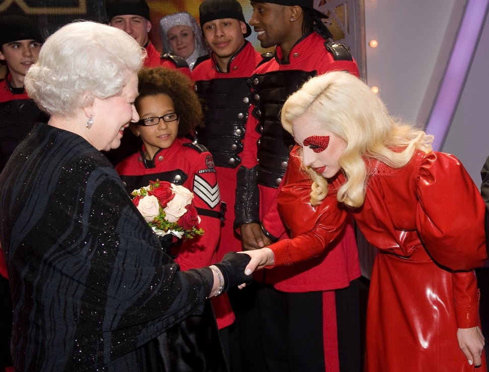 Queen Elizabeth II and Lady Gaga