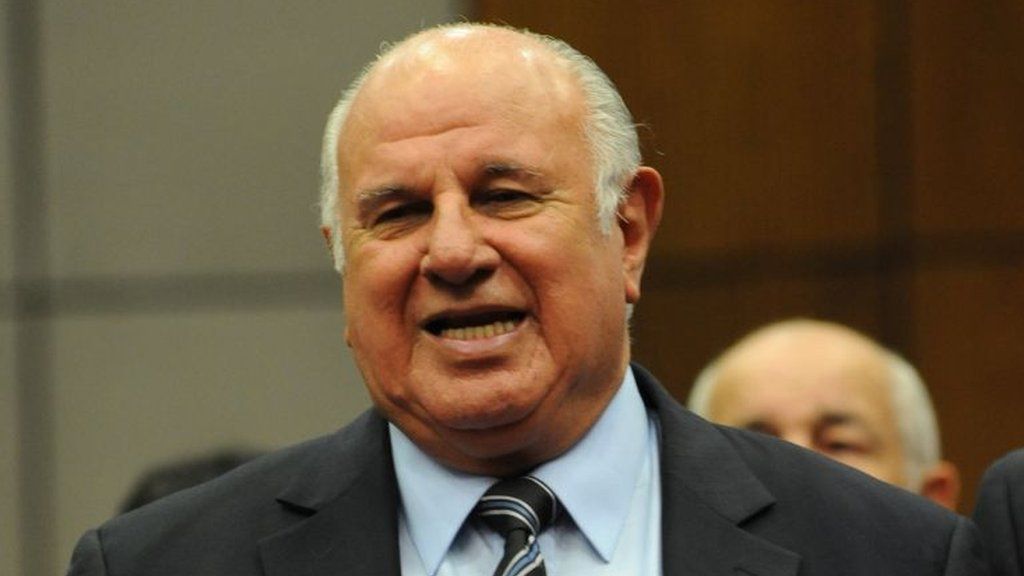 Picture taken on June 28, 2012 showing (then) new Paraguayan Vice-President Amancio Oscar Denis during his swearing-in ceremony at the Congress in Asuncion.