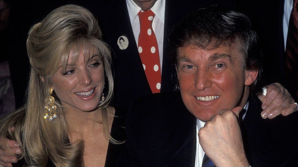 Donald Trump and Marla Maples in New York City in 1991