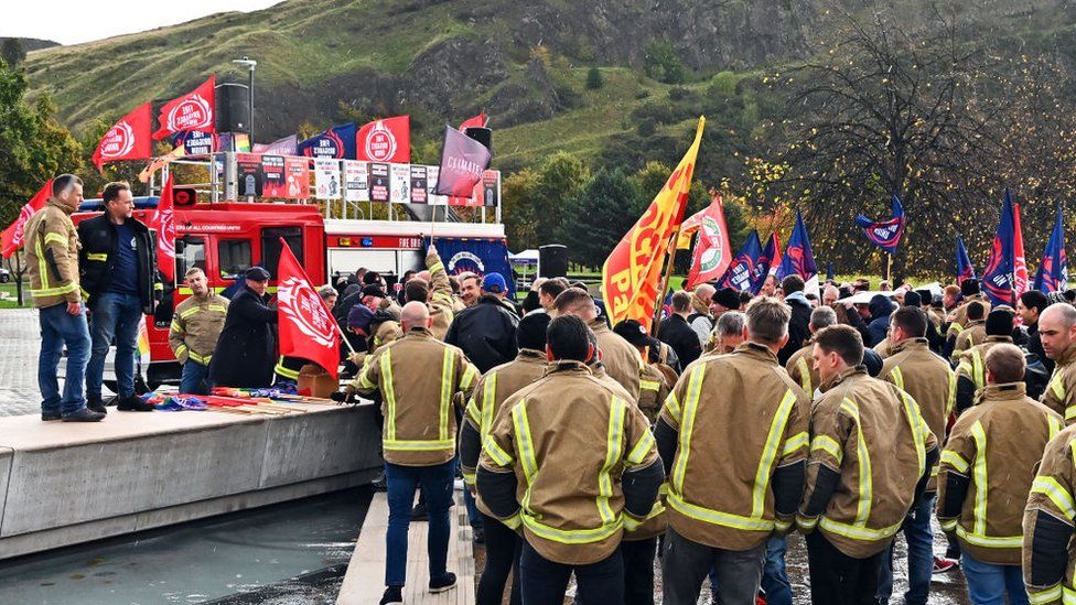 FBU protest at Holyrood