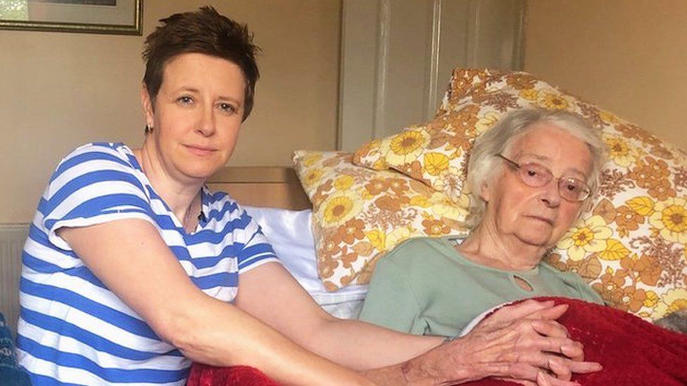 Lyn Timothy's mother Joyce is now confined to bed