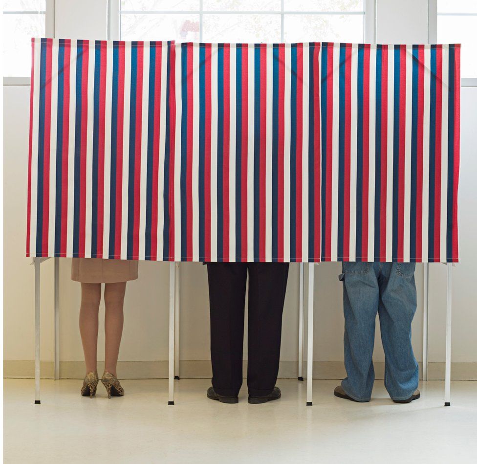 US polling booth