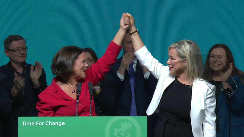 Mary Lou McDonald and Michelle O'Neill