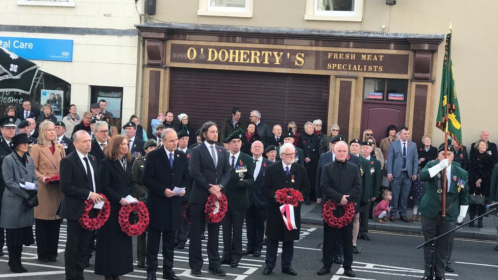 Toaiseach and Heaton-Harris at service