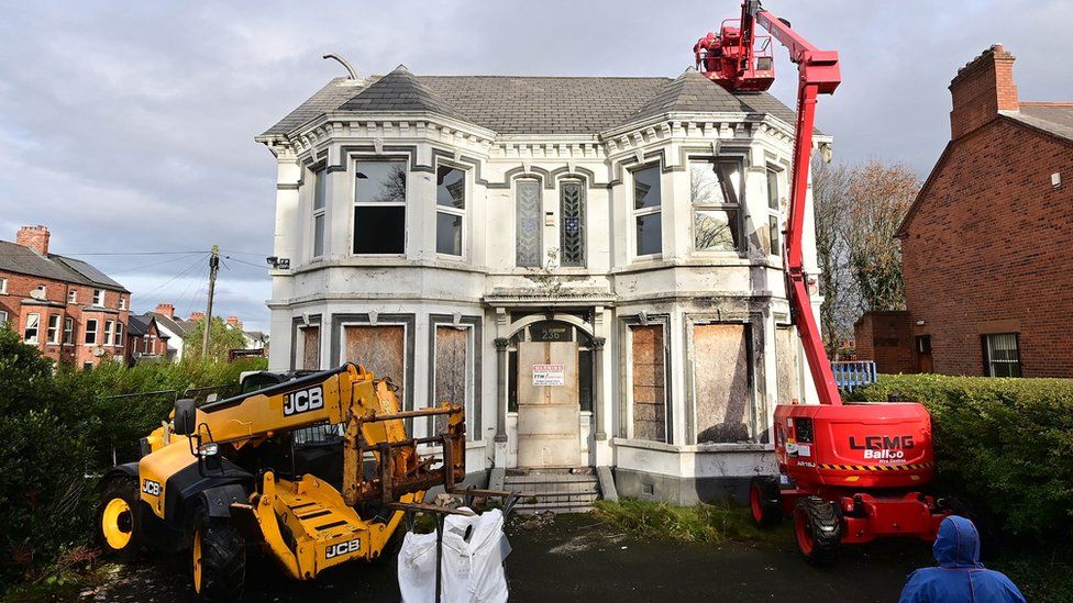 Work to demolish the the former Kincora Boys' Home has begun