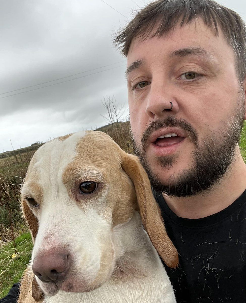 Millie and Jon reunited in the Aberdeenshire field