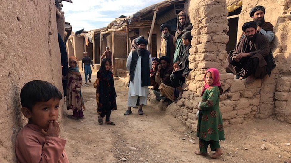 Men and children on the streets in Herat