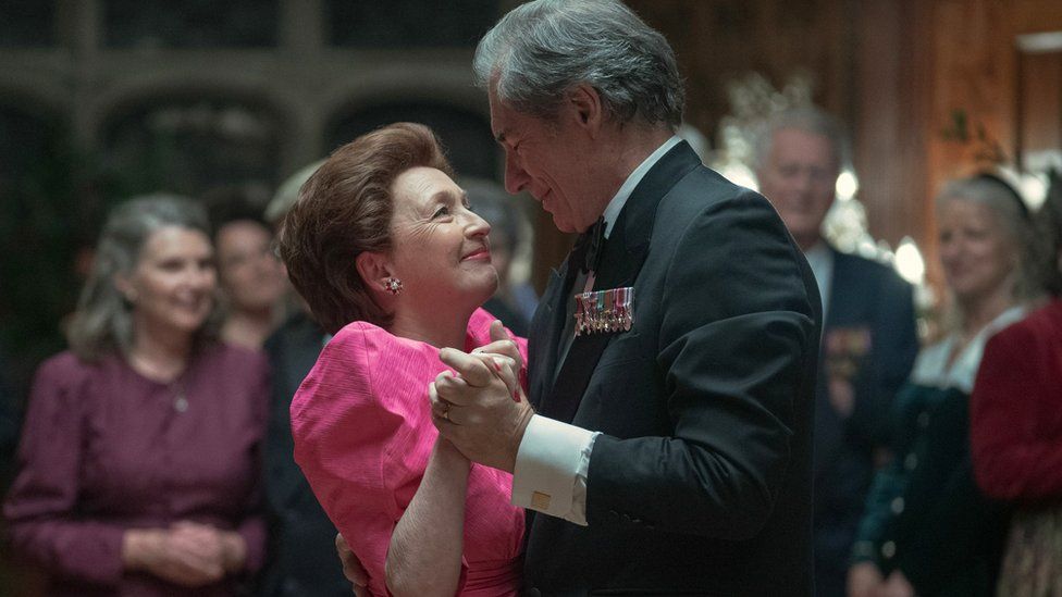 Lesley Manville as Princess Margaret in the new series of The Crown