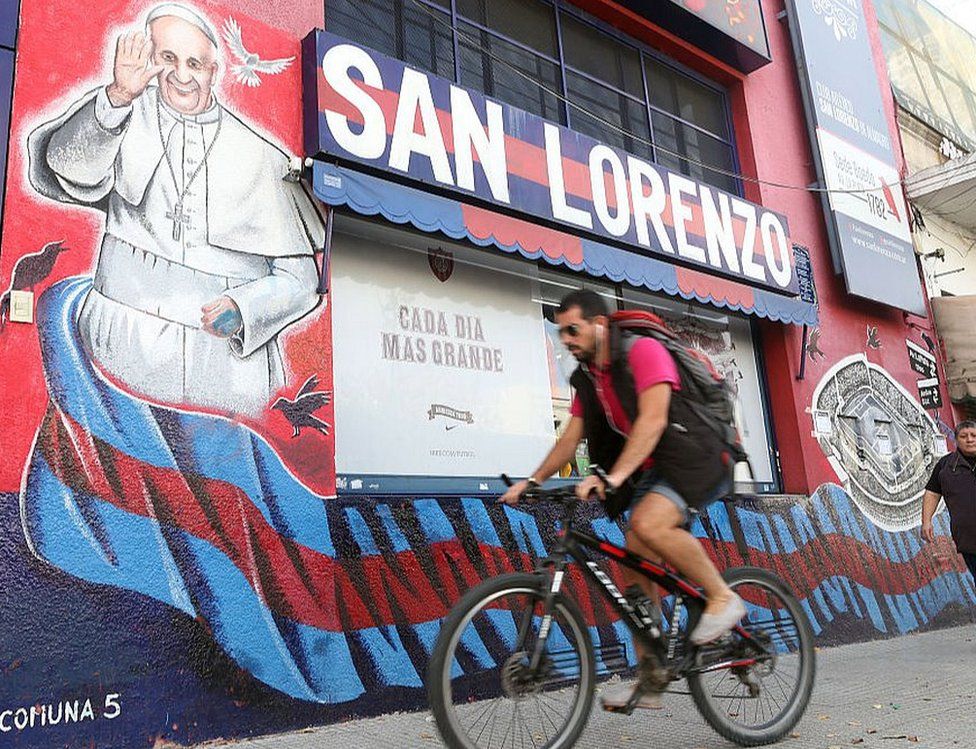 San Lorenzo club HQ in Buenos Aires, 17 Apr 15