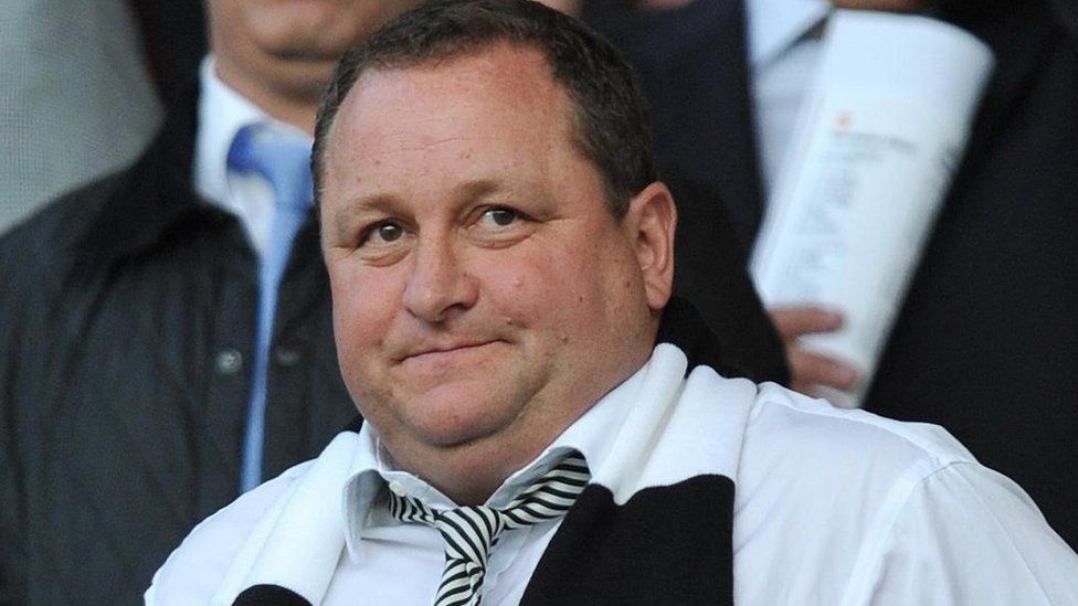 Mike Ashley at Newcastle match