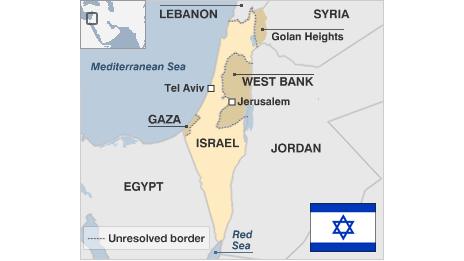 Map of Israel