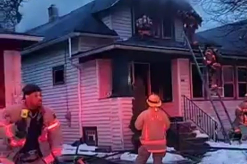 A Saturday house fire in Buffalo, N,Y., killed three children and injured three others, officials said. Photo courtesy Buffalo Fire Department/Facebook