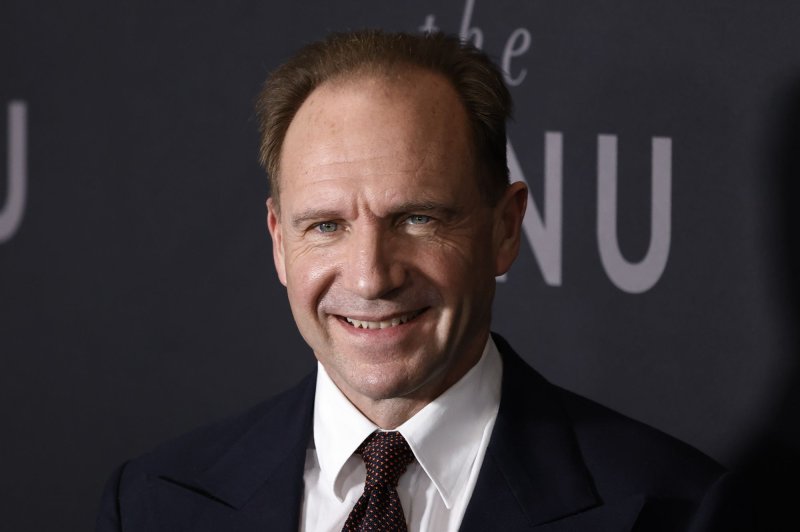 Ralph Fiennes arrives on the red carpet at the premiere of "The Menu" at AMC Lincoln Square Theater on November 14. The actor turns 60 on December 22. File Photo by John Angelillo/UPI | <a href="/News_Photos/lp/7297eedbeed4d24341167174d09c59aa/" target="_blank">License Photo</a>