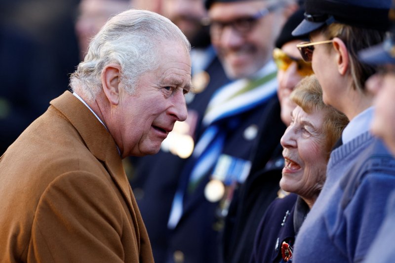 King Charles III delivered his first Christmas Day message Sunday from St. George’s Chapel at Windsor Castle, remembering his mother, the late Queen Elizabeth II. Photo by Andrew Boyers/EPA-EFE