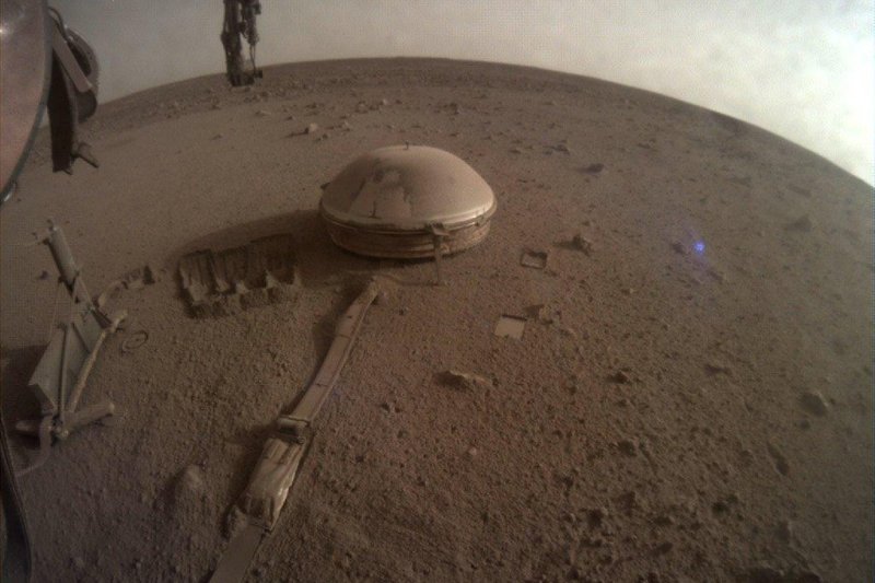 NASA has shared what could be the last image from the InSight Mars lander. The mission landed on Mars in 2018 and collected data on the structure of the planet. Photo courtesy of NASA/<a href="https://twitter.com/NASAInSight/status/1604955574659035136?s=20&amp;t=MK6O2xwGCQ6UXCDjE4MBhg">Twitter</a>