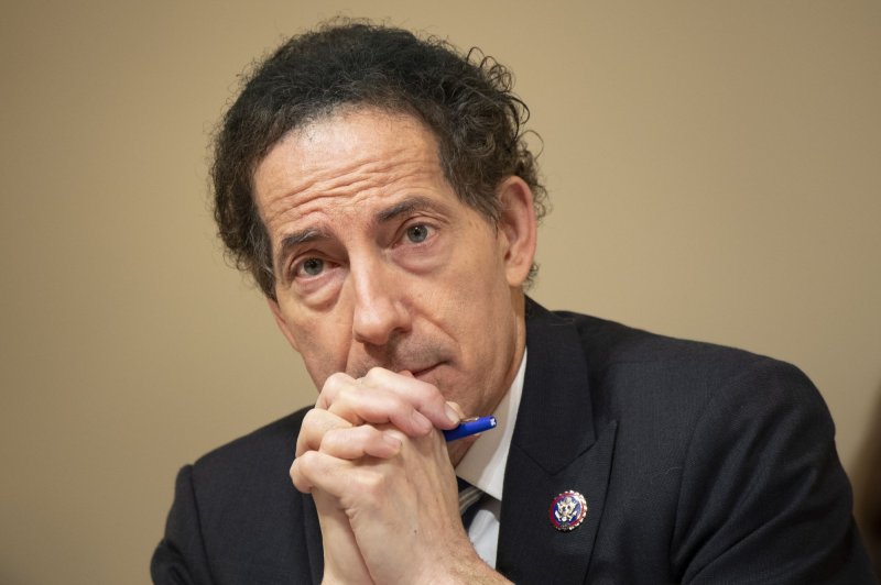 Rep. Jamie Raskin, D-Md., announced Wednesday he has been diagnosed with a curable form of cancer, saying he plans to continue serving in the House while undergoing treatment. File Photo by Brendan Smialowski/UPI | <a href="/News_Photos/lp/0006940e907fe02c5e284e04798a8cf0/" target="_blank">License Photo</a>