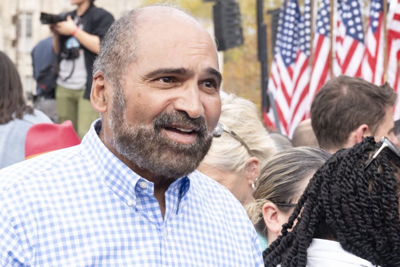 Former Pittsburgh Steelers running back Franco Harris, who died Tuesday, was set to get his jersey retired Saturday in Pittsburgh. File Photo by Archie Carpenter/UPI | <a href="/News_Photos/lp/a0d252ee85c613c828f0d80dea32f24c/" target="_blank">License Photo</a>