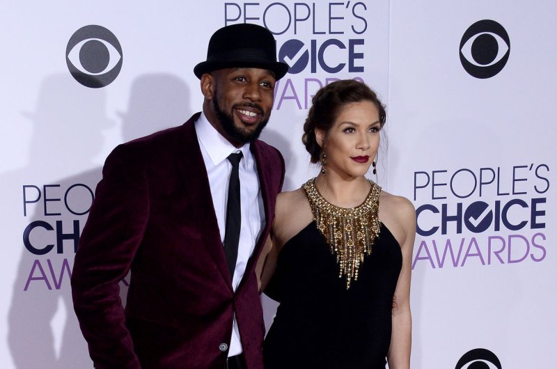 Stephen "tWitch" Boss (L), pictured with Allison Holker, died Tuesday of an apparent suicide. File Photo by Jim Ruymen/UPI | <a href="/News_Photos/lp/6b9c858fbcc8417c31e38a518c9fd526/" target="_blank">License Photo</a>