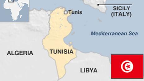 Map of Tunisia