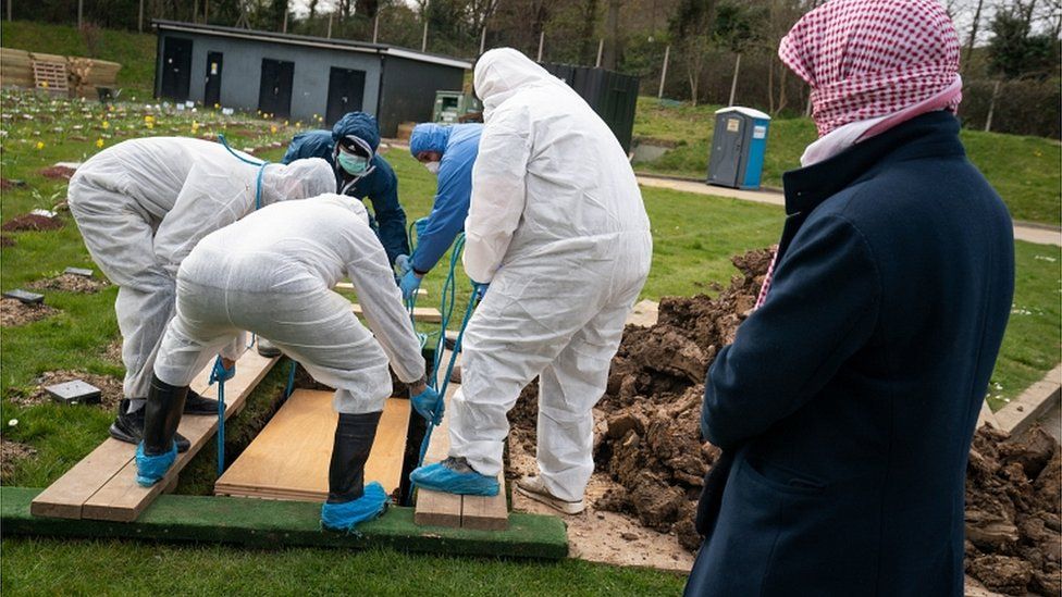 Ismail Mohamed Abdulwahab was buried without his family present because of government restrictions at the time