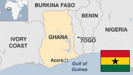 Map of Ghana