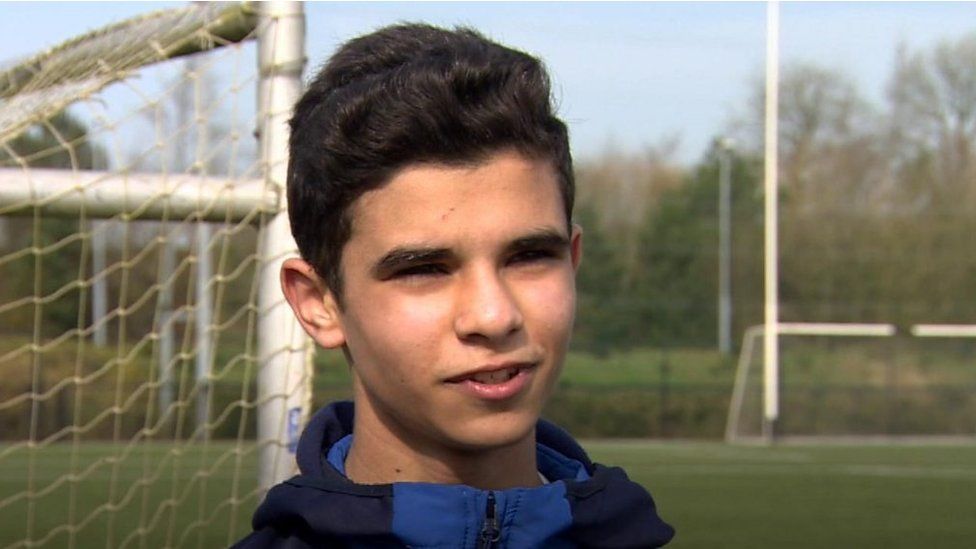 Mohammad plays Gaelic football for Sacred Heart College in Omagh