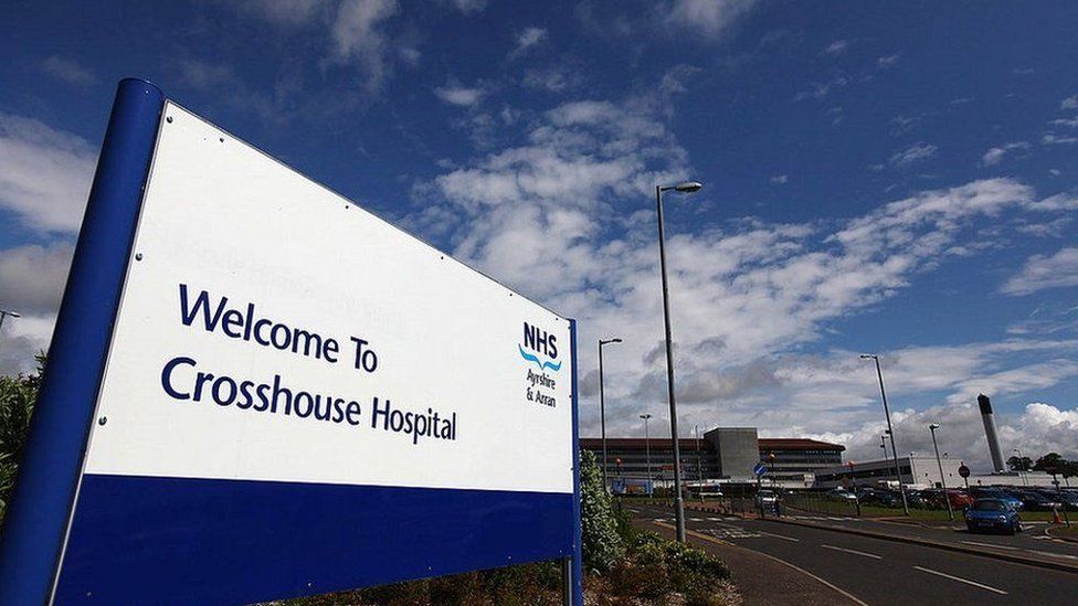 Crosshouse Hospital sign