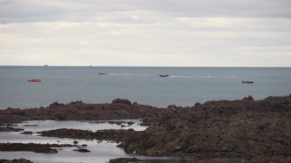 Lifeboats searching Jersey waters