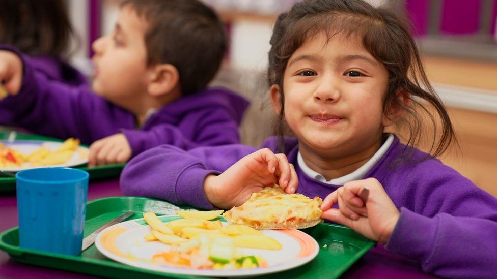 Child eating lunch