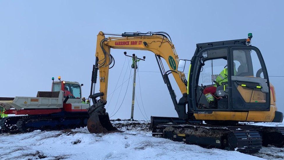 Engineers on Shetland