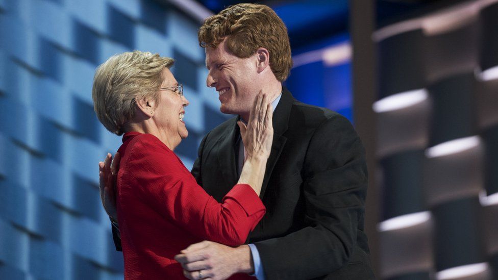 Elizabeth Warren and Joe Kennedy III