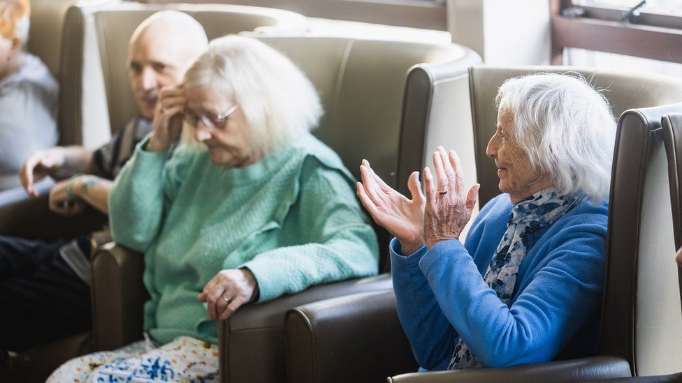 Residents enjoying performance