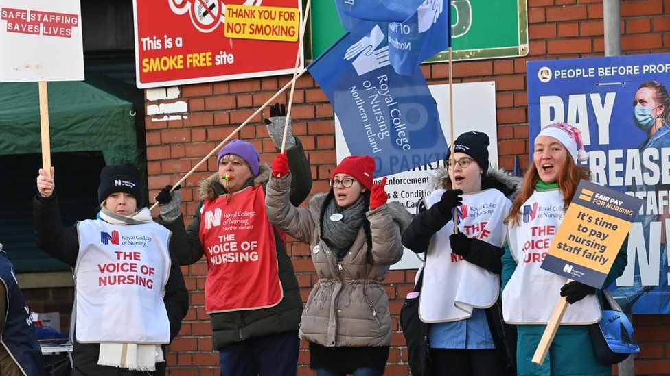 Nurses on strike