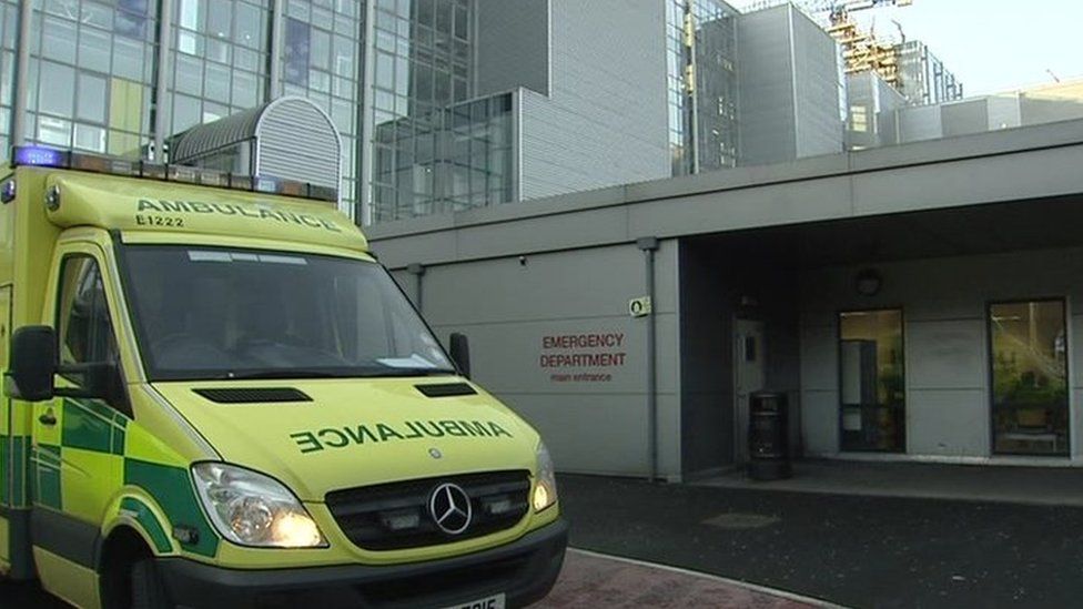 A&E entrance at Belfast's Royal Victoria Hospital