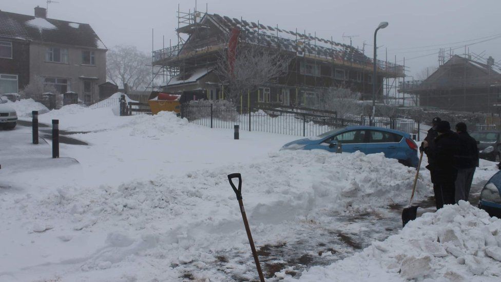 Scott Tanner's flat in the 2019 Storm Emma