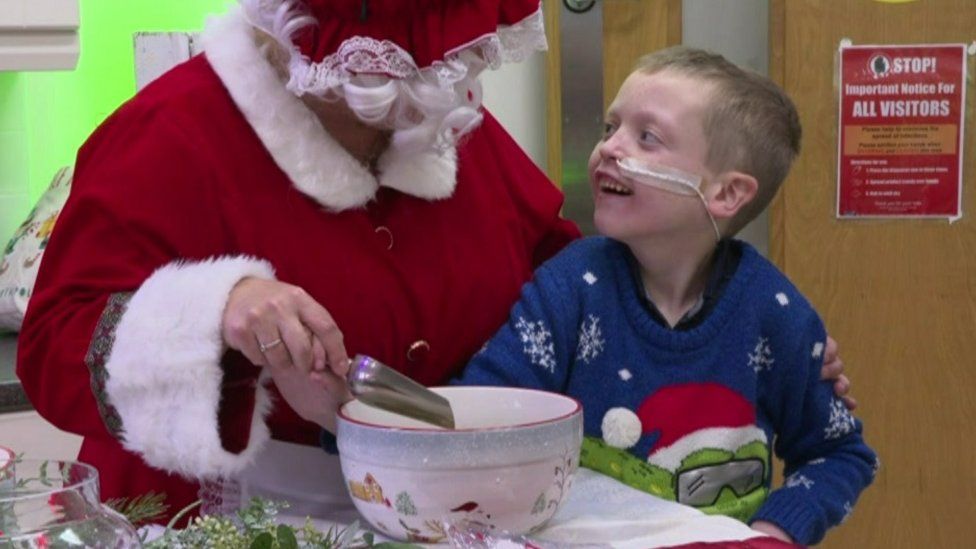 Zach and Mrs Claus