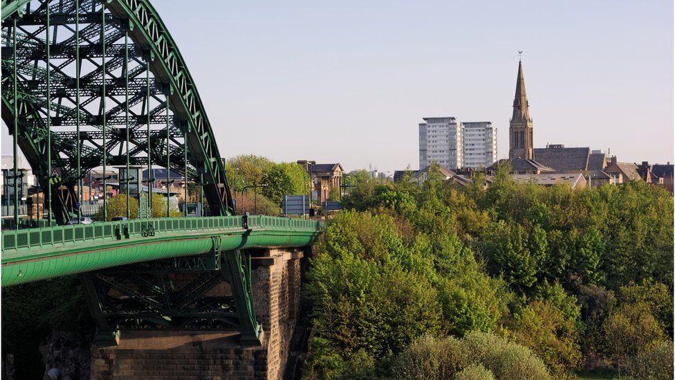 Sunderland's Monkwearmouth bridge