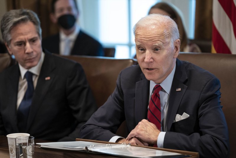 President Joe Biden said a Korean company's multi-billion-dollar investment in solar panels in Georgia could help position the United States as a global leader in manufacturing of clean energy components. Photo by Sarah Silbiger/UPI