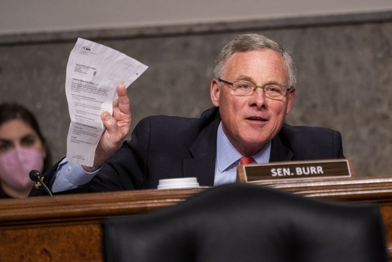 Recently-retired North Carolina Senator Richard Burr said Friday that an investigation by the Securities and Exchange Commission into some of his financial dealings is now over. File Pool Photo by Shawn Thew/UPI