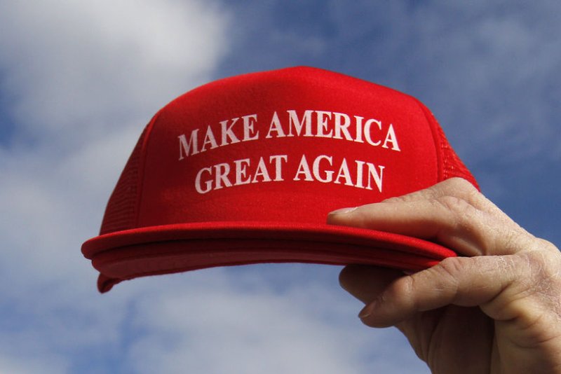 A federal appeals court panel has ruled in favor of a teacher who brought a "Make America Great Again" hat to cultural sensitivity training, saying the hat is protected political speech under the First Amendment. File photo by Matthew Healey/UPI | <a href="/News_Photos/lp/4e354a60eec810117f7e09fc6863a51d/" target="_blank">License Photo</a>