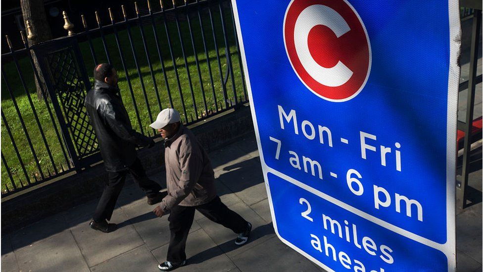 Congestion charge sign