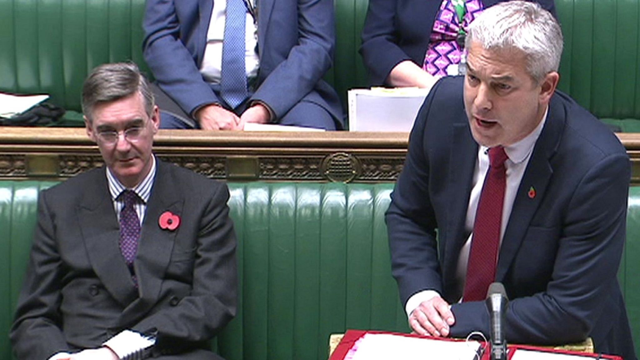 Jacob Rees-Mogg and Stephen Barclay