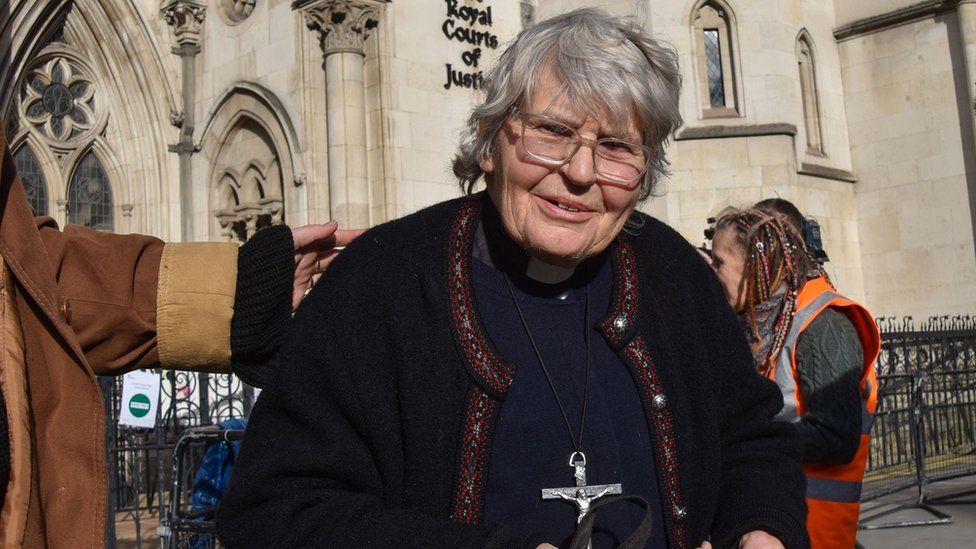 Extinction Rebellion campaigner Rev Sue Parfitt