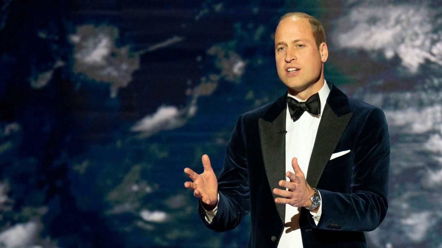 The Prince of Wales during the second annual Earthshot Prize Awards Ceremony at the MGM Music Hall at Fenway, in Boston, Massachusetts