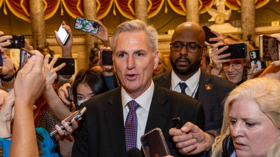 Kevin McCarthy arrives at the Capitol