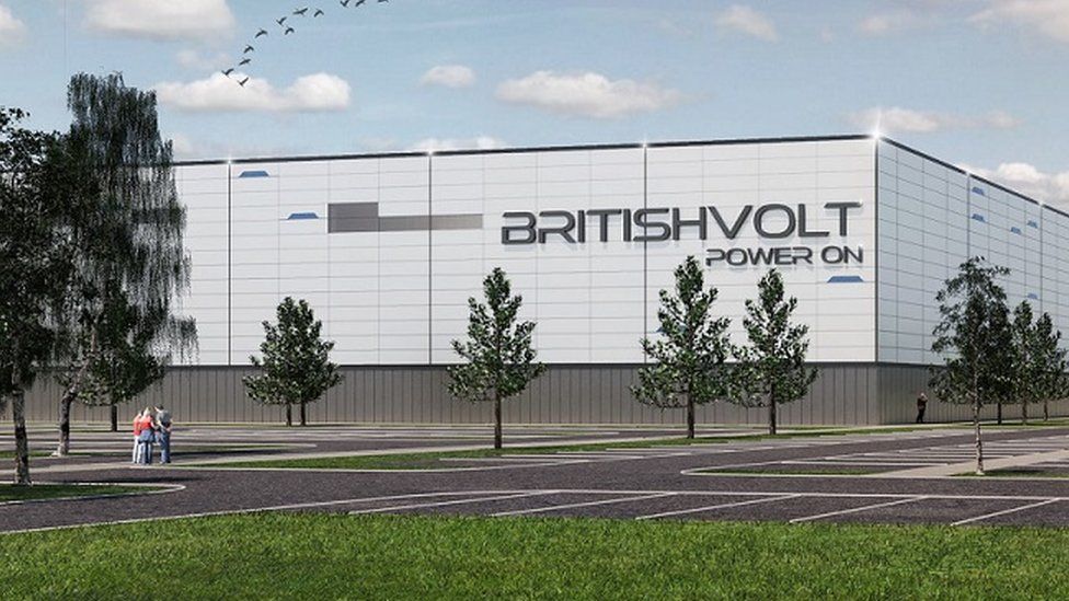 CGI of Britishvolt factory