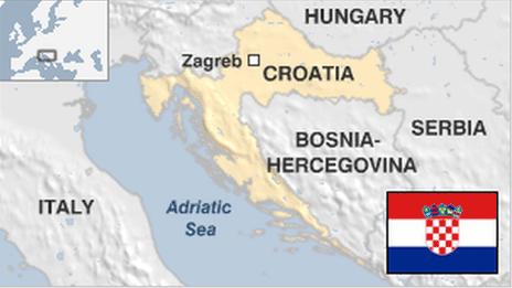 Map of Croatia